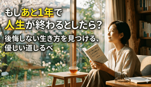 「このままでいいの？」と悩むあなたへ。後悔しない人生を今すぐ始めるための処方箋