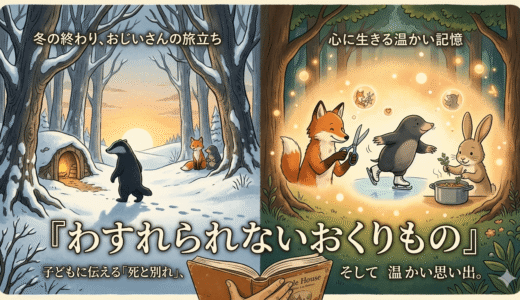 「死ってなに？」と言われたら。絵本『わすれられないおくりもの』が教えてくれた温かい別れ