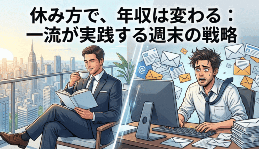 休み方で年収が変わる？世界の一流が実践する「週末の戦略的投資」とは