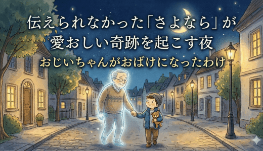 伝えられなかった「さよなら」が奇跡を起こす夜。絵本『おじいちゃんがおばけになったわけ』が教えてくれること
